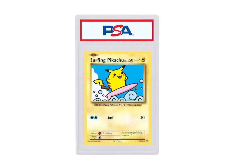 Surfing Pikachu 2016 Pokémon XY Evolutions Secret Rare 111/108 (PSA or BGS Graded)
