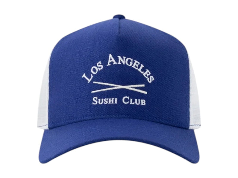 Sushi Club LASC 5 Panel Trucker Hat White/Blue