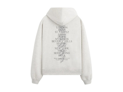 Sushi Club Uniform Locations Fleece Hoodie Grey