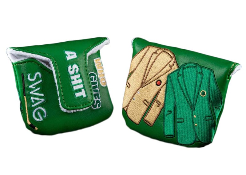 Swag Golf Gold Jacket Green Jacket Mallet Golf Club Cover Green/Gold