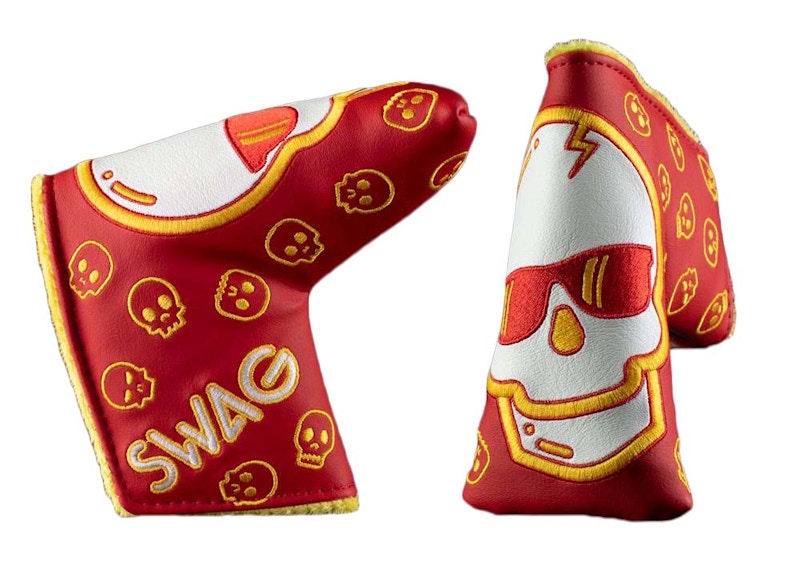 Swag Golf KC Skull Blade Cover Golf Club Cover Red/Yellow