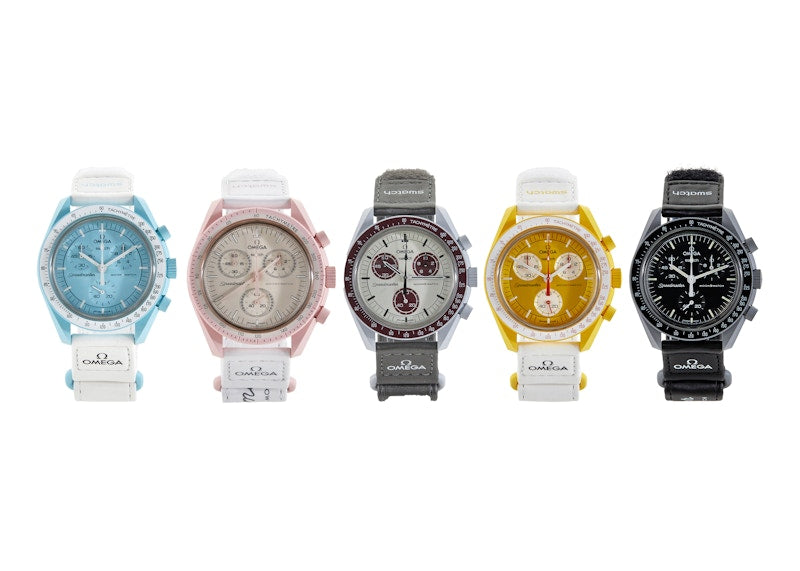Swatch x Omega Bioceramic Moon Top 5 Set Uranus, Venus, Pluto, The Sun & The Moon