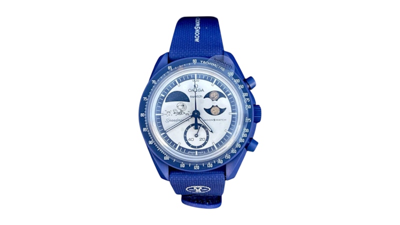 Swatch x Omega Bioceramic Moonswatch Mission To Earthphase Moonshine Snoopy Gold (Hunters Moon) SO33N703L