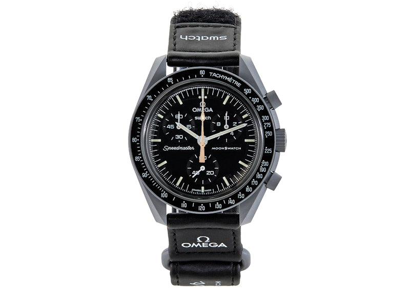 Swatch x Omega Bioceramic Moonswatch Mission To Moonshine Gold Barley Grain Pattern SO33M102-109