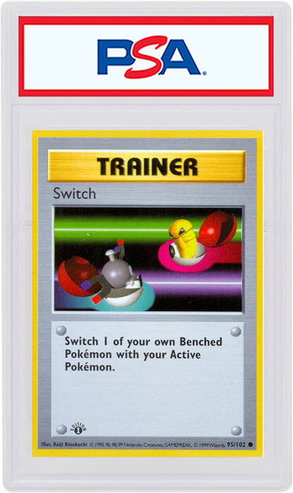 Switch 1999 Pokemon TCG Base Set 1st Edition #95/102 (PSA or BGS Graded)