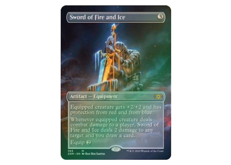 Sword of Fire and Ice Magic: The Gathering TCG Double Masters Box Toppers Mythic #365 (Ungraded)