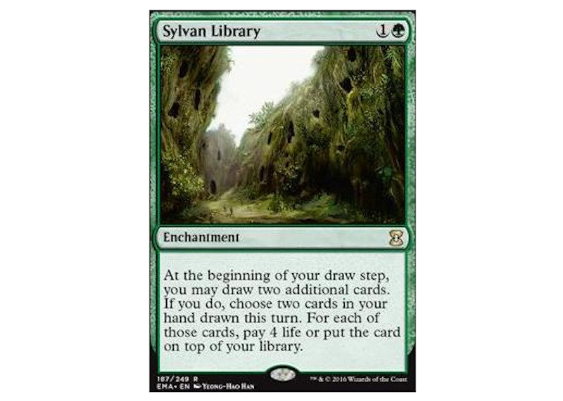 Sylvan Library Magic: The Gathering TCG Eternal Masters Rare #187 (Ungraded)