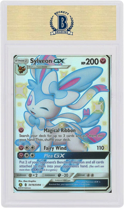 Sylveon GX Full Art 2019 Pokemon TCG Sun & Moon Hidden Fates #SV76 (PSA or BGS Graded)
