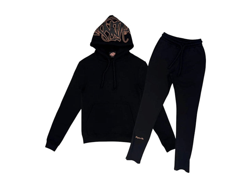Syna Logo Tracksuit Black/Rose Gold