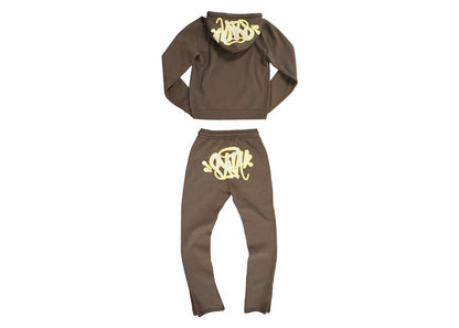 Syna Syna Logo Tracksuit Brown