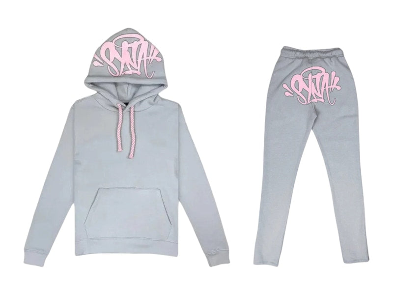 Syna Syna Logo Tracksuit Grey/Pink