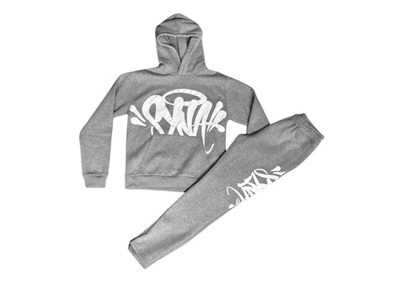 Syna Team Tracksuit Marl Grey/White