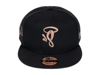 Syna x New Era 9Fifty Snapback Cap Black/Rose Gold