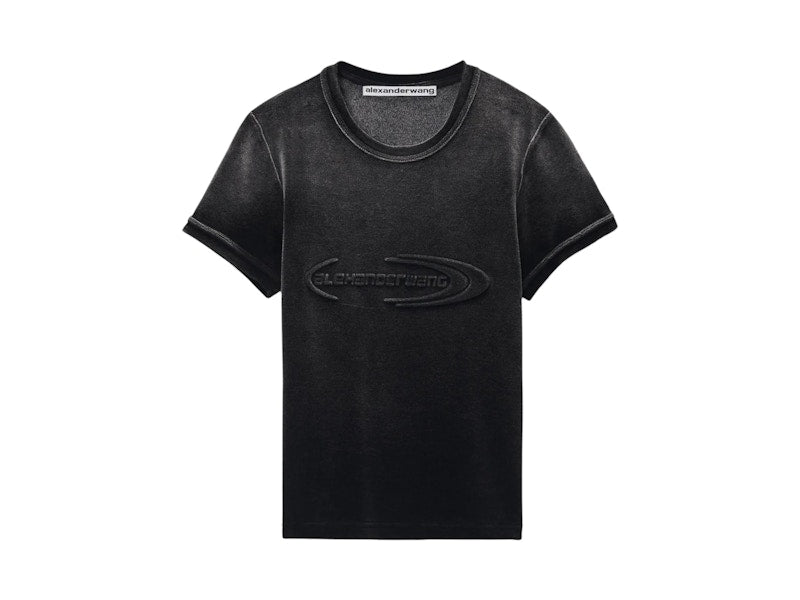 T by Alexander Wang Baby Tee Washed Nickel
