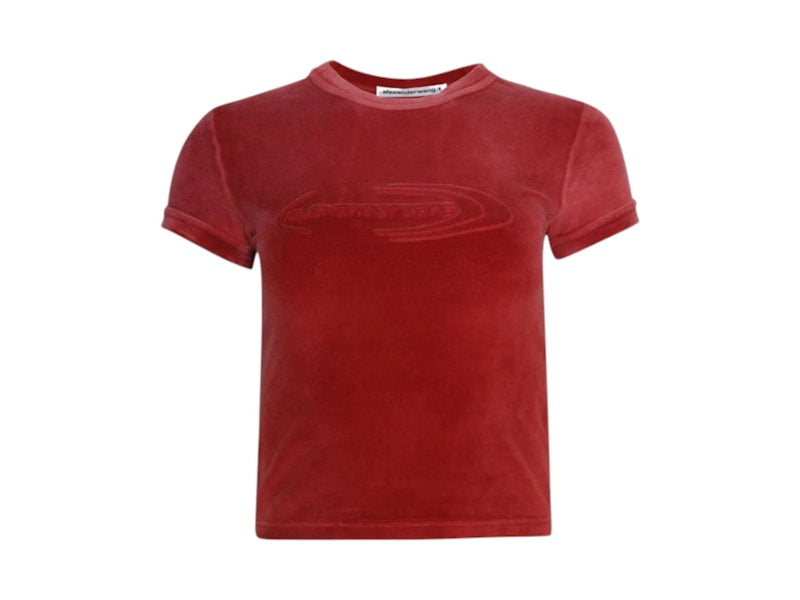 T by Alexander Wang Baby Tee Washed Red Alert