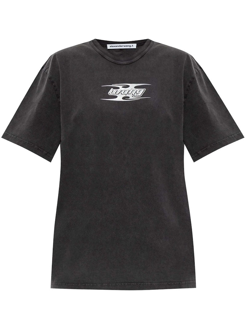 T by Alexander Wang Blade Logo Short Sleeve Tee Washed Cedar