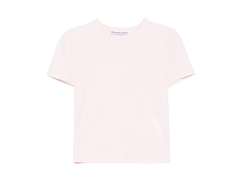 T by Alexander Wang Crew Neck Short Sleeve Baby Tee Cradle Pink