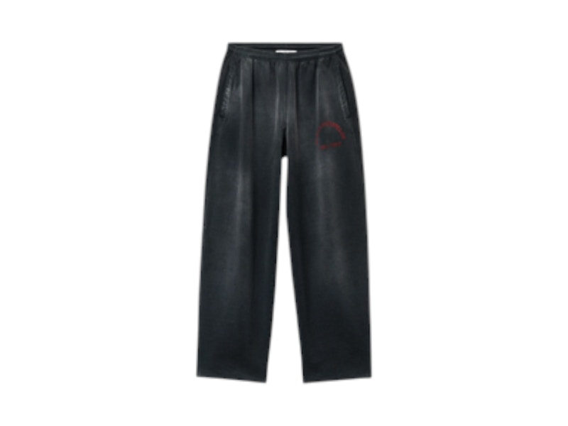 T by Alexander Wang Graphic Articulated Leg Sweatpants Clear Silver Gradient