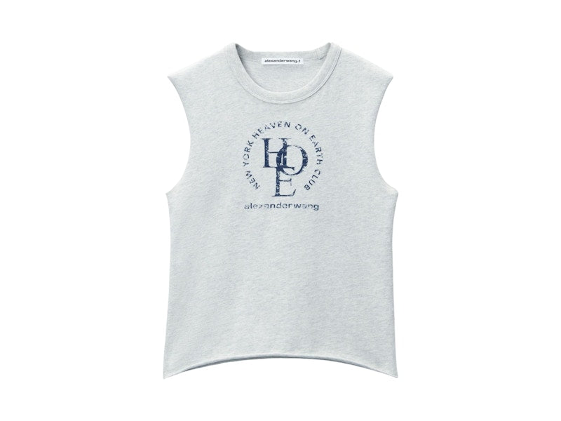 T by Alexander Wang Graphic Baby Muscle T-shirt Indigo