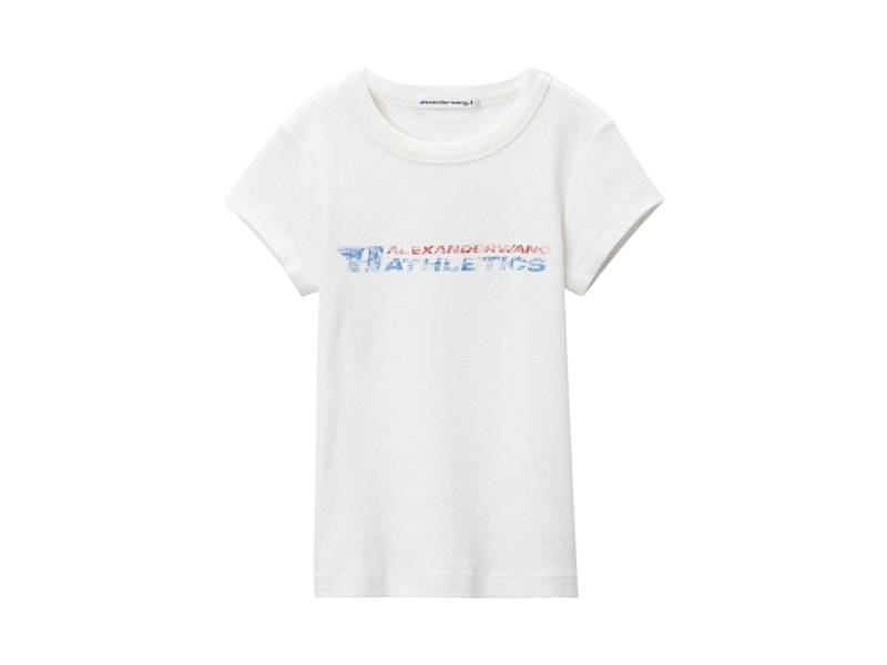 T by Alexander Wang Graphic Baby T-shirt Blue