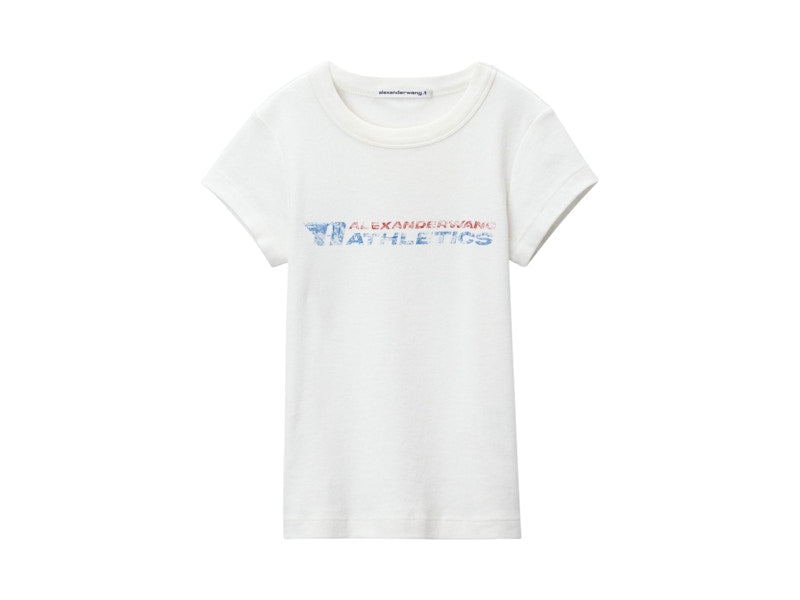 T by Alexander Wang Graphic Baby T-shirt Vintage White