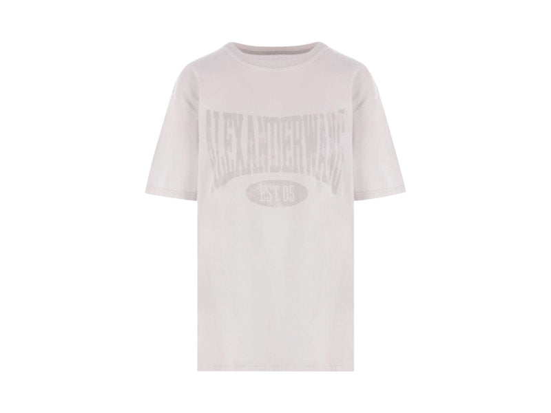 T by Alexander Wang Graphic Short Sleeve T-shirt Dirty White