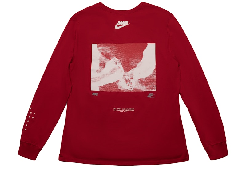 TDE x Nike Swoosh Long Sleeve TDE Red
