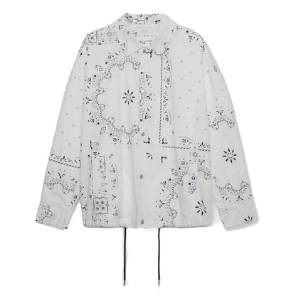 Tain Double Push Paisley Coach Shirt Off White