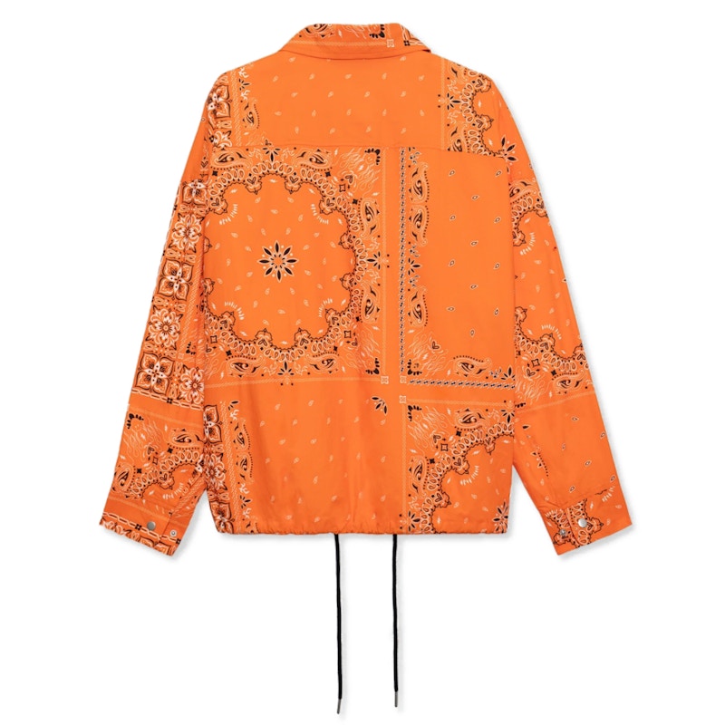 Tain Double Push Paisley Coach Shirt Orange