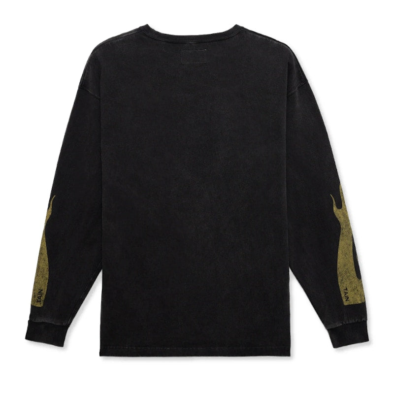 Tain Double Push Power Department Reversible L/S T-Shirt Black