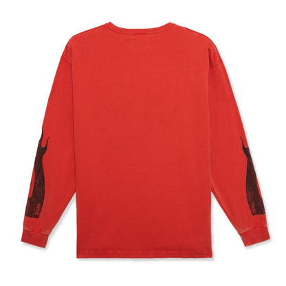 Tain Double Push Power Department Reversible L/S T-Shirt Red