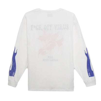 Tain Double Push Power Department Reversible L/S T-Shirt White
