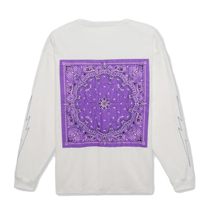 Tain Double Push Tain Bandana Reversible L/S T-Shirt White