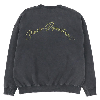 Tain Double Push Tain Crewneck Sweatshirt Black