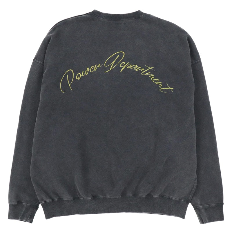 Tain Double Push Tain Crewneck Sweatshirt Black