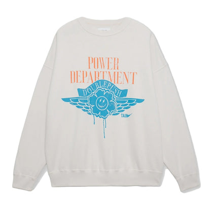 Tain Double Push Tain Crewneck Sweatshirt Sand