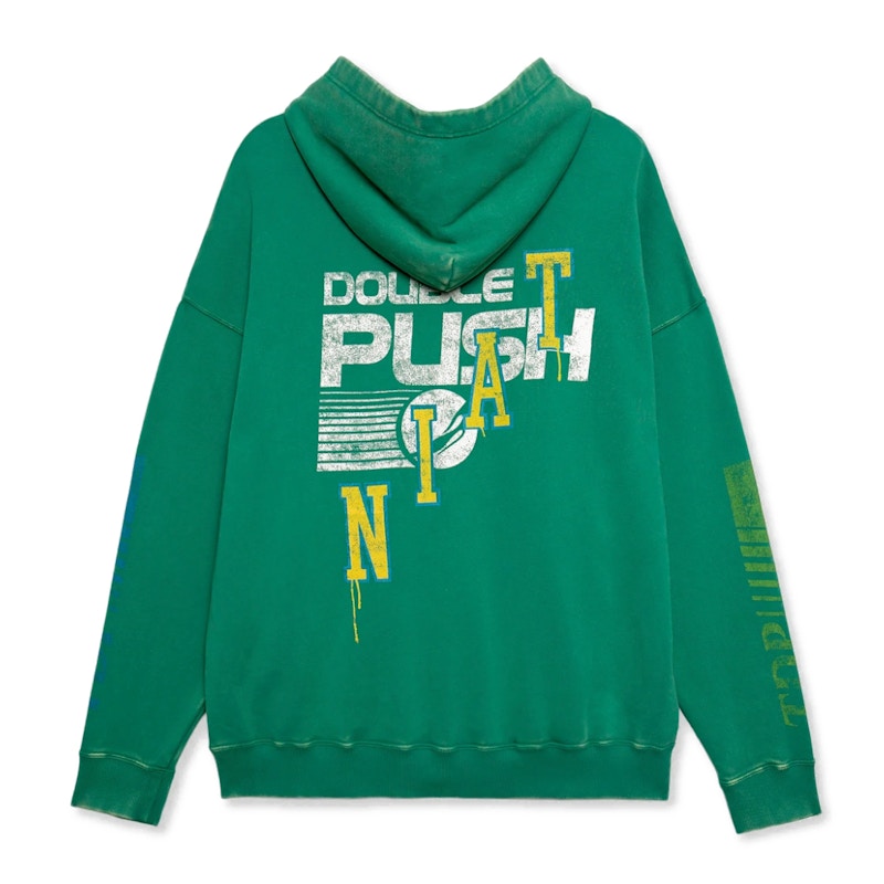 Tain Double Push Tain Sweat Hoodie Green