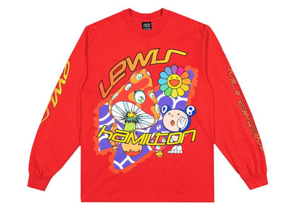 Takashi Murakami +44 Psychedelic Race NTWRK Exclusive L/S T-shirt Red