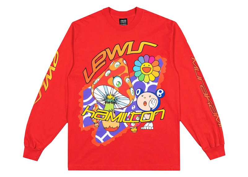Takashi Murakami +44 Psychedelic Race NTWRK Exclusive L/S T-shirt Red