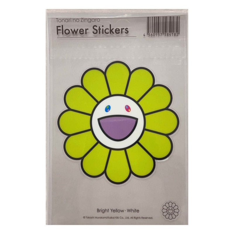 Takashi Murakami Bright Yellow x White Sticker