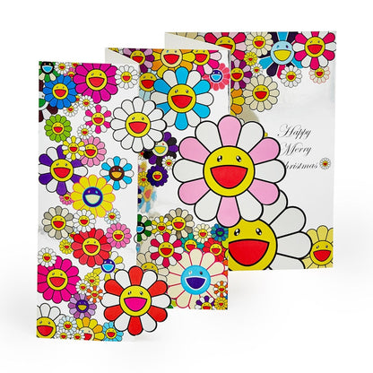Takashi Murakami Chrstimas Flowers Holiday Cards (Set of 12)