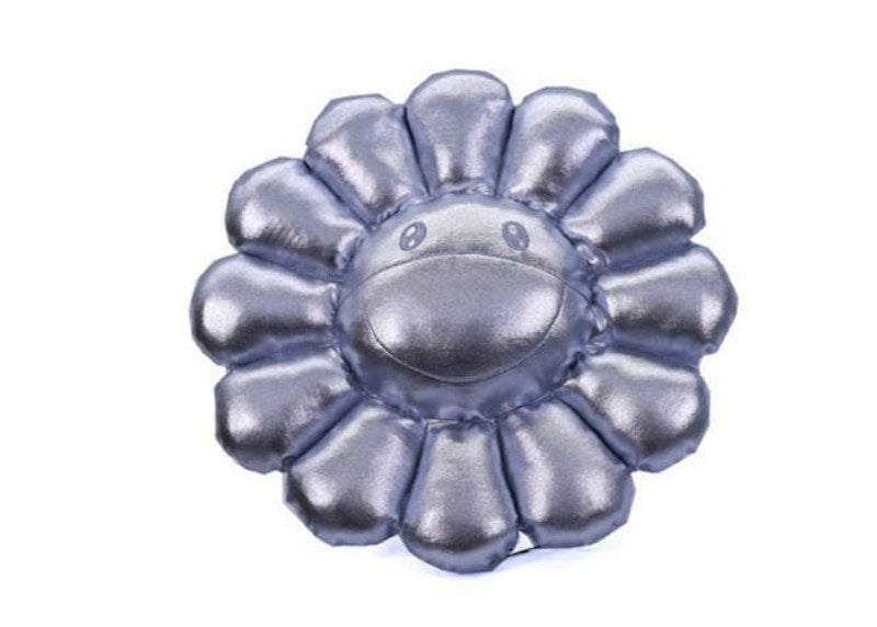 Takashi Murakami Flower Plush 30cm Silver