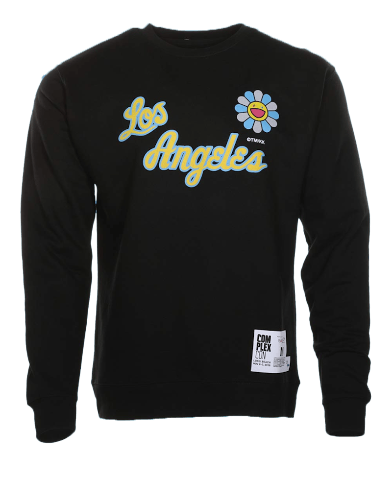 Takashi Murakami ComplexCon x LA Lakers M&N Crew Sweatshirt Black