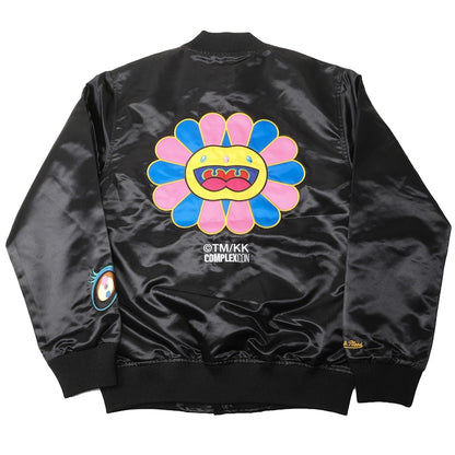 Takashi Murakami ComplexCon x LA Lakers M&N Satin Jacket Black