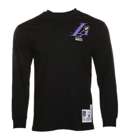 Takashi Murakami ComplexCon x LA Lakers M&N Triangle L/S Tee Black