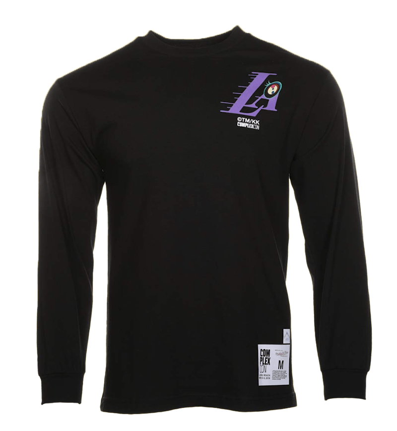 Takashi Murakami ComplexCon x LA Lakers M&N Triangle L/S Tee Black