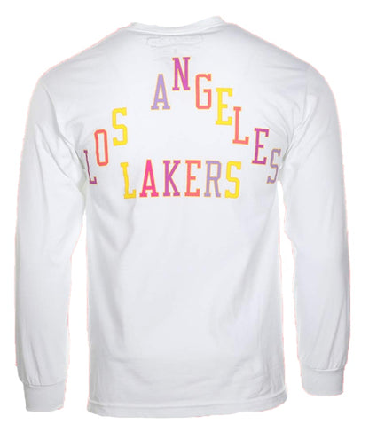 Takashi Murakami ComplexCon x LA Lakers M&N Triangle L/S Tee White
