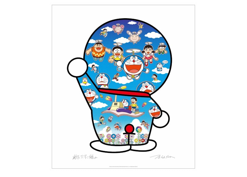 Takashi Murakami Doraemon Under The Blue Sky Print (Signed, Edition of 300)