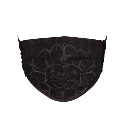Takashi Murakami Doubleface Flower Face Mask Black/Black