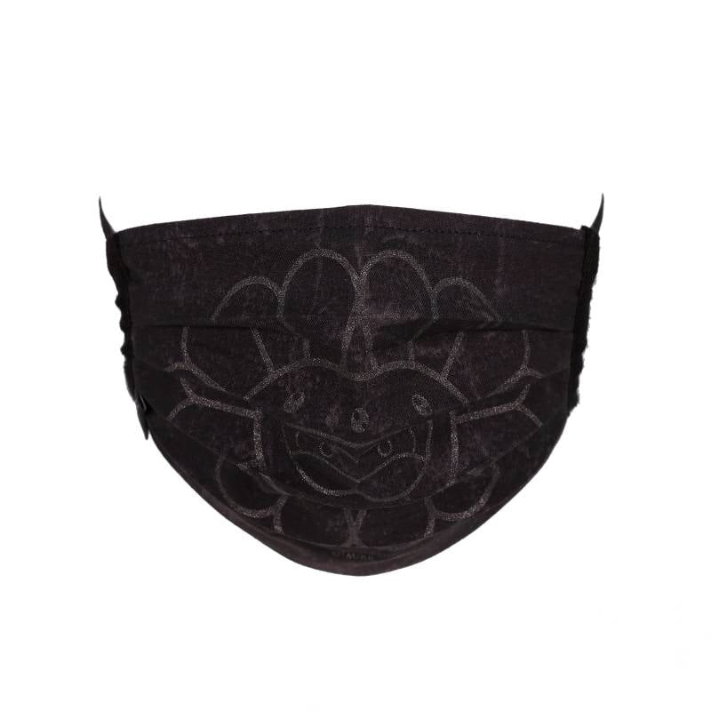 Takashi Murakami Doubleface Flower Face Mask Black/Black